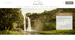Desktop Screenshot of lodgeatkukuiula.com
